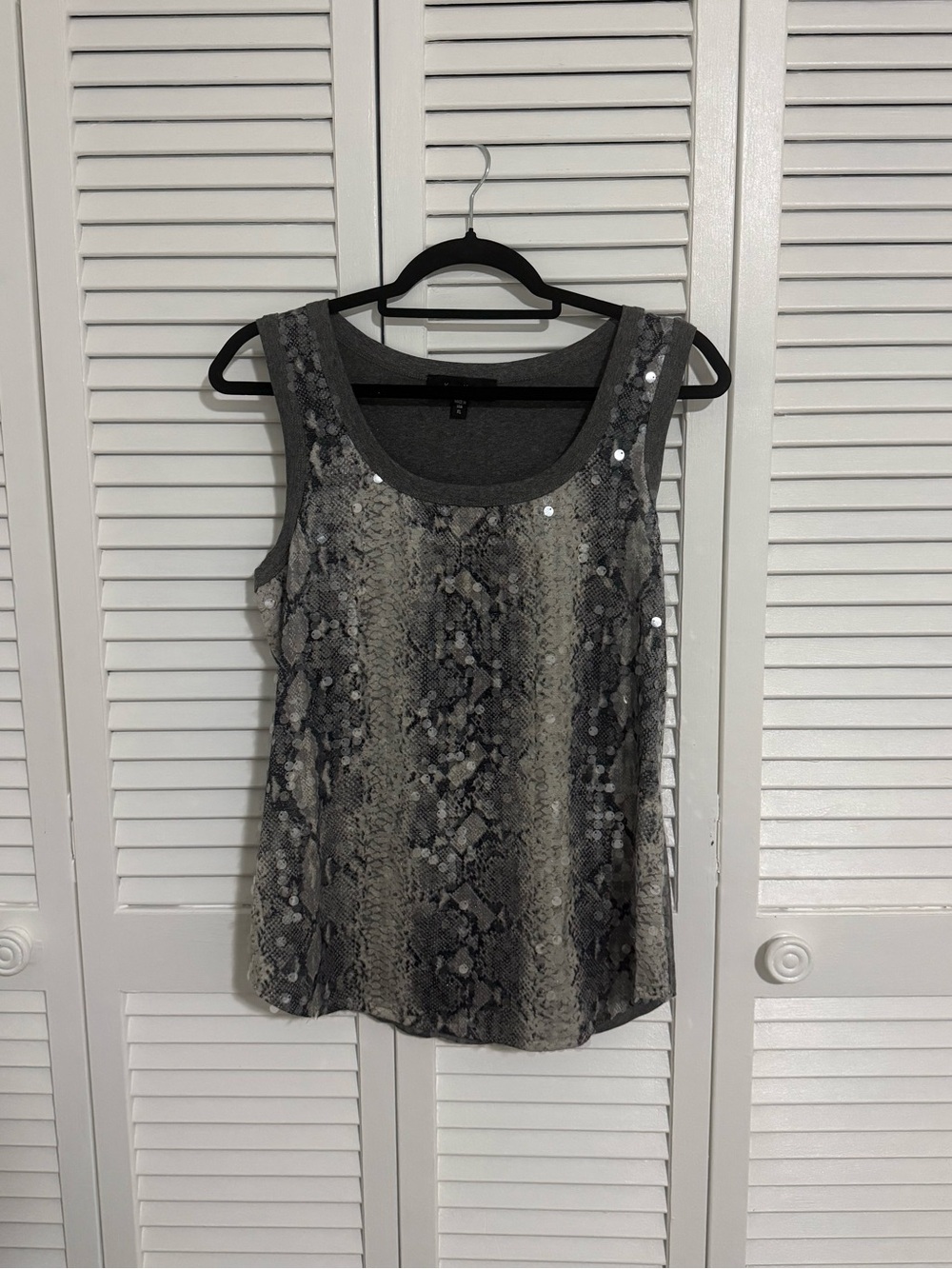Y2K Snakeskin Sequin top